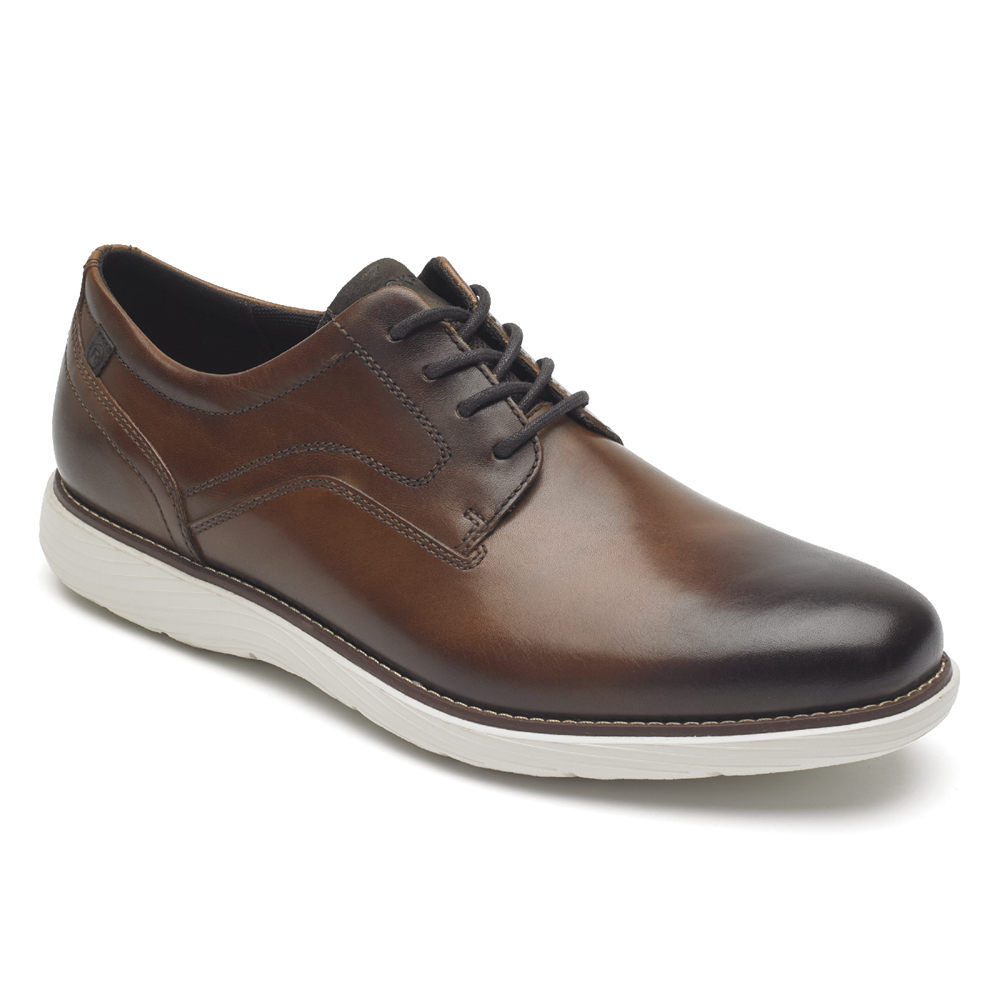 Rockport Oxfords For Mens Brown - Garett Plain Toe - UE5210783